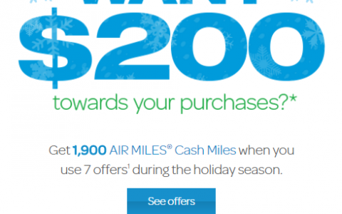 AirMiles完成7个任务额外送1900 Miles奖励