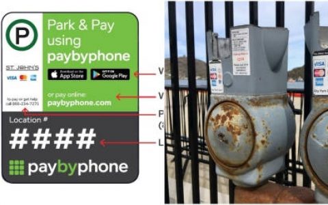 圣约翰斯现可用App为泊车付费了