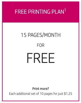 使用HP Instant Ink每月免费打印15张